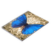 Blauwe monboogvlinderdarm kunst notitieboek (Linkerzijde)