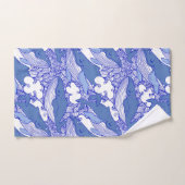 Blauwe monochromatische bultrug bad handdoek (Handdoek)