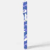 Blauwe monochromatische bultrug Case-Mate iPhone case (Achterkant / Links)