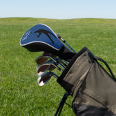 Blauwe Monogram Golf Head Hoes Voor Heren Golfheadcover (Insitu)