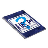 Blauwe Monogram Parodie Notitieboek (Rechterzijde)