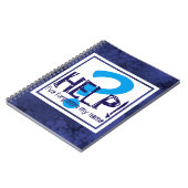 Blauwe Monogram Parodie Notitieboek (Linkerzijde)