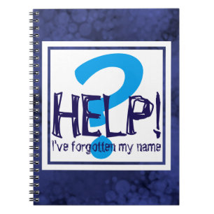 Blauwe Monogram Parodie Notitieboek