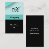  Blauwe Monogram Visitekaartjes (Voorkant / Achterkant)