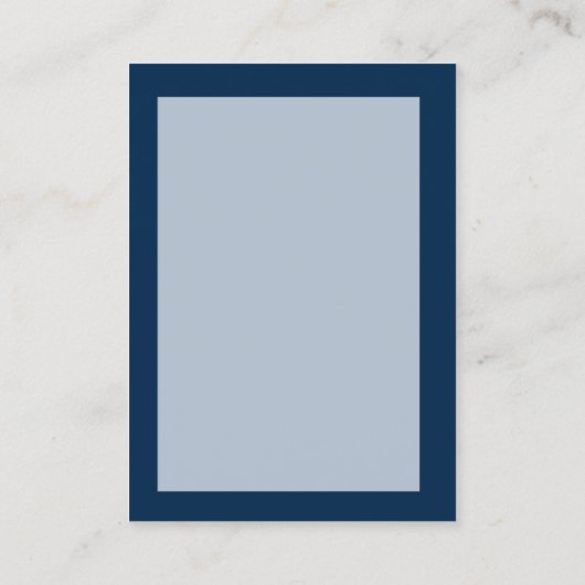  Blauwe Monogram Visitekaartjes (Achterkant)