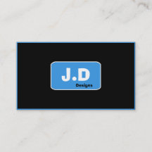  Blauwe Monogram Visitekaartjes