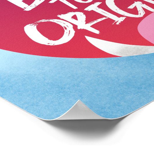 Blauwe Monster Jongens Kamer Poster (Hoek)