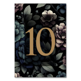 Blauwe Moody Bloementafel 10 Kaart