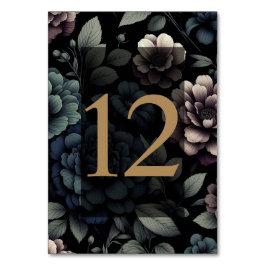 Blauwe Moody Bloementafel 12 Kaart