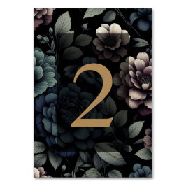 Blauwe Moody Bloementafel 2 Kaart