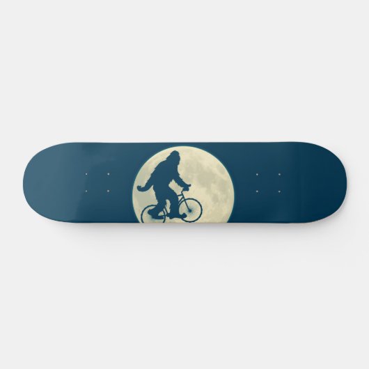BLAUWE MOON SQUATCH OP EEN BIKE SKATEBOARD (Horizontaal)