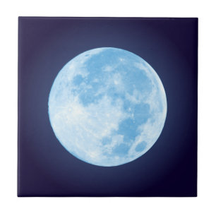 Blauwe Moon Tile Tegeltje