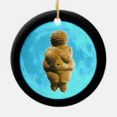 Blauwe Moon Venus-versiering Keramisch Ornament (Achterkant)