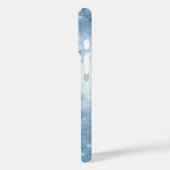 Blauwe Moonlit Magische Bos Winter Scène Case-Mate iPhone Case (Achterkant / Links)