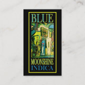 BLAUWE MOONSHINE INDICA VISITEKAARTJE (Achterkant)
