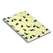 Blauwe moppige katjes en rode vissen notitieboek (Rechterzijde)