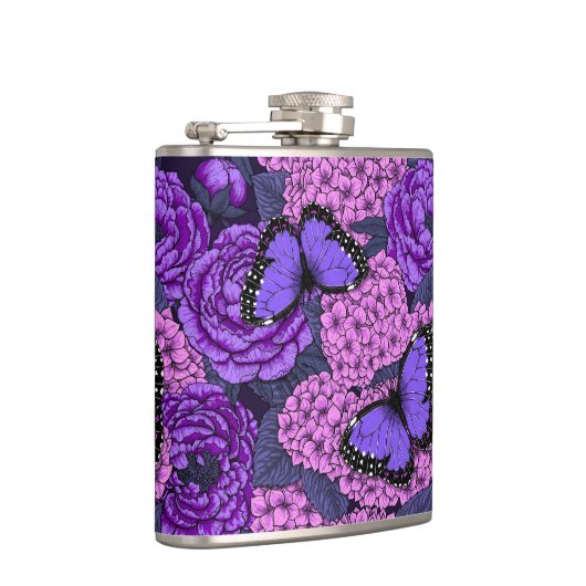 Blauwe morfotuin 2 heupfles (Rechts)