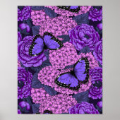 Blauwe morfotuin 2 poster (Voorkant)