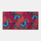 Blauwe morfotuin bureaumat (Voorkant)