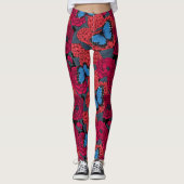 Blauwe morfotuin leggings (Voorkant)