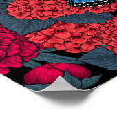 Blauwe morfotuin poster (Hoek)