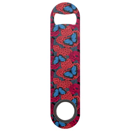 Blauwe morfotuin speed flessenopener (Achterkant)