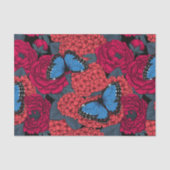 Blauwe morfotuin tissuepapier (Voorkant)