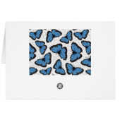 Blauwe morfovlinder (Achterkant Horizontaal)