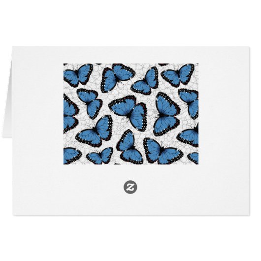 Blauwe morfovlinder (Achterkant Horizontaal)