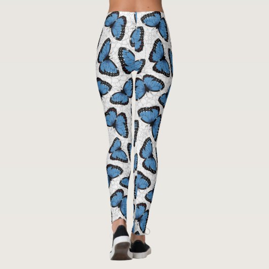 Blauwe morfovlinder leggings (Achterkant)