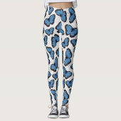 Blauwe morfovlinder leggings (Voorkant)