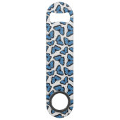Blauwe morfovlinder speed flessenopener (Achterkant)