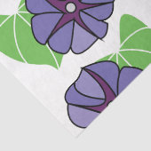 Blauwe Morning Glory Bloemen Bloemstuk Tissuepapier (Detail)