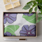 Blauwe Morning Glory Bloemen Bloemstuk Tissuepapier (Geschenk)