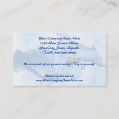 Blauwe morning Glory en Bumblebee Visitekaartje (Voorkant)