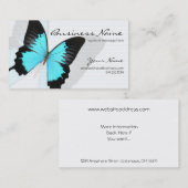 Blauwe Morpho Butterfly Design Visitekaartjes (Voorkant / Achterkant)
