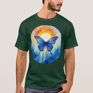 Blauwe Morpho Vlinder 28 T-shirt
