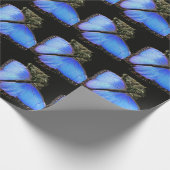 Blauwe Morpho Vlinder Inpakpapier (Hoek)