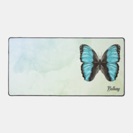 Blauwe Morpho Vlinder Insect Art Natuur Liefhebber Bureaumat