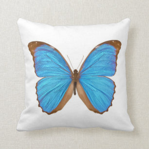 Blauwe Morpho Vlinder Kussen