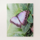 Blauwe morpho vlinder legpuzzel (Verticaal)