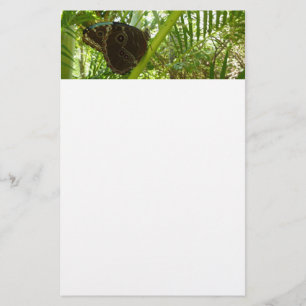Blauwe Morpho Vlinder Natuurfotografie Briefpapier