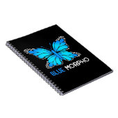 Blauwe Morpho Vlinder Notitieboek (Rechterzijde)