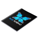 Blauwe Morpho Vlinder Notitieboek (Linkerzijde)