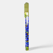 Blauwe morpho vlinder op een moeras orchidee Case-Mate iPhone case (Achterkant / Links)