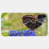 Blauwe morpho vlinder op een moeras orchidee Case-Mate iPhone case (Achterkant (horizontaal))