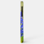 Blauwe morpho vlinder op een moeras orchidee Case-Mate iPhone case (Achterkant/links)