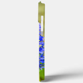Blauwe morpho vlinder op een moeras orchidee Case-Mate iPhone case (Achterkant / Links)
