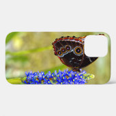 Blauwe morpho vlinder op een moeras orchidee Case-Mate iPhone case (Achterkant (horizontaal))