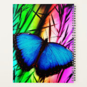 Blauwe Morpho Vlinder Planner (Achterkant)